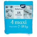 18 PANNOLINI BABY CARE MAXI DRY COMFORT 7-18 KG U! Confronta & Risparmia